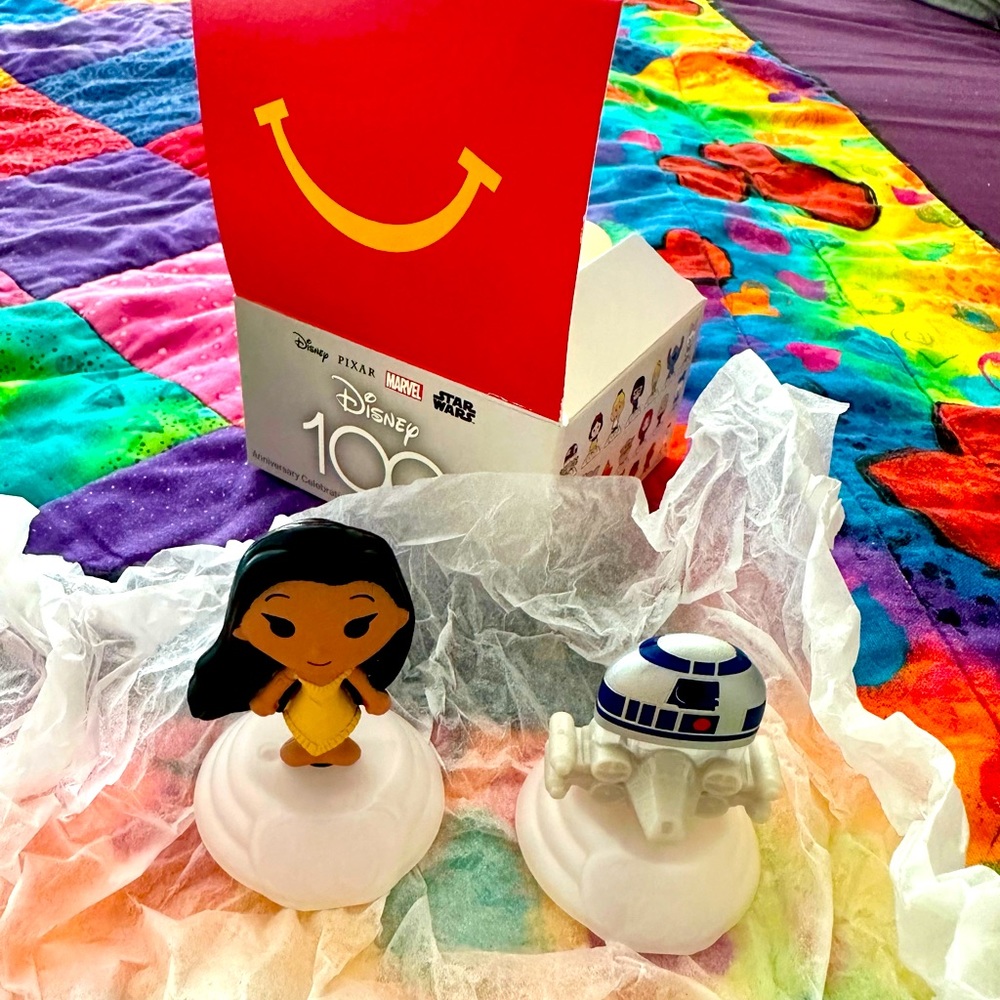 [3/$15] Disney100 McDonald’s Happy Meal Toys - Pocahontas & R2D2